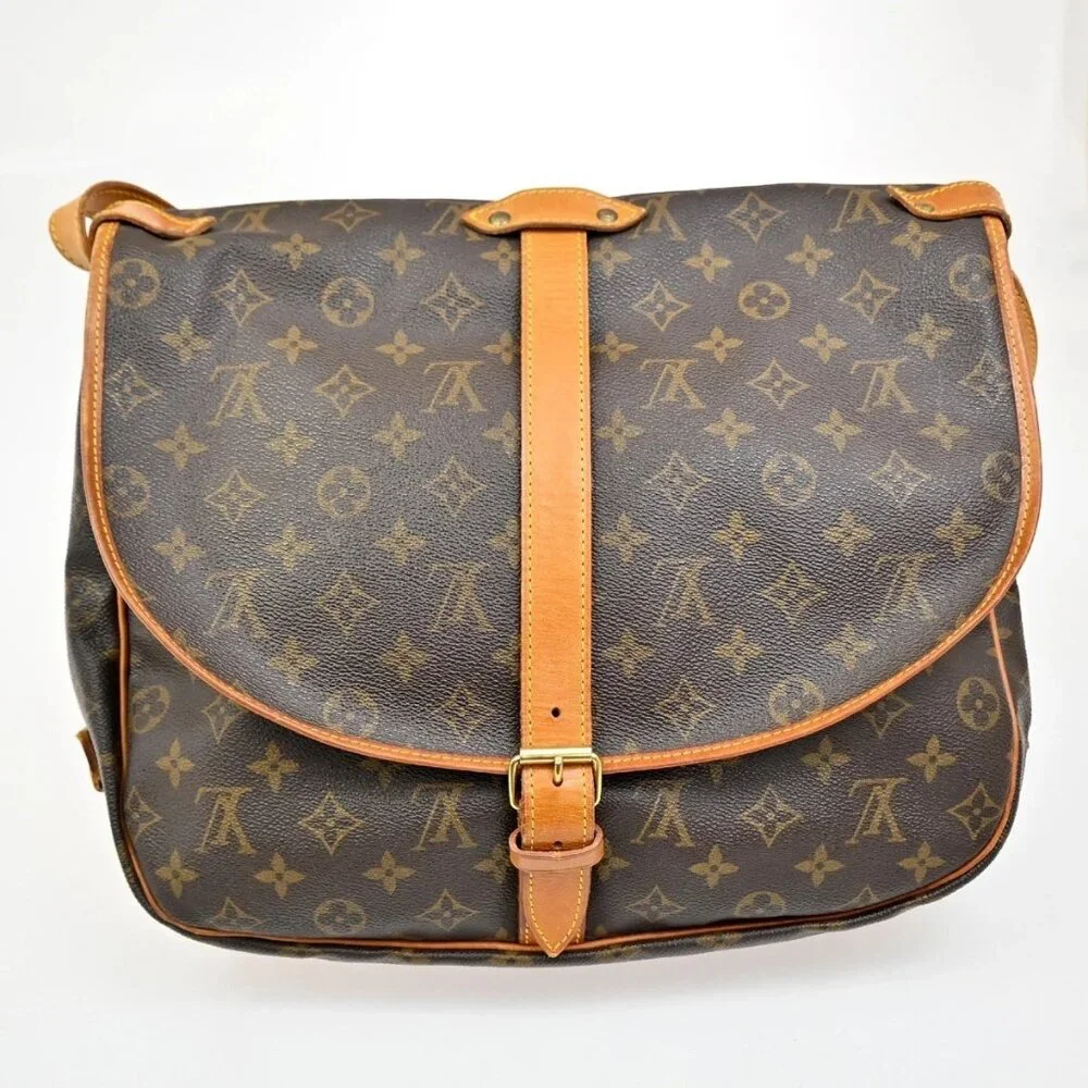 LOUIS VUITTON Saumur 35 Shoulder Bag Monogram Leather BN France M42254 74MA058 - Picture 4 of 16